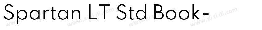 Spartan LT Std Book字体转换